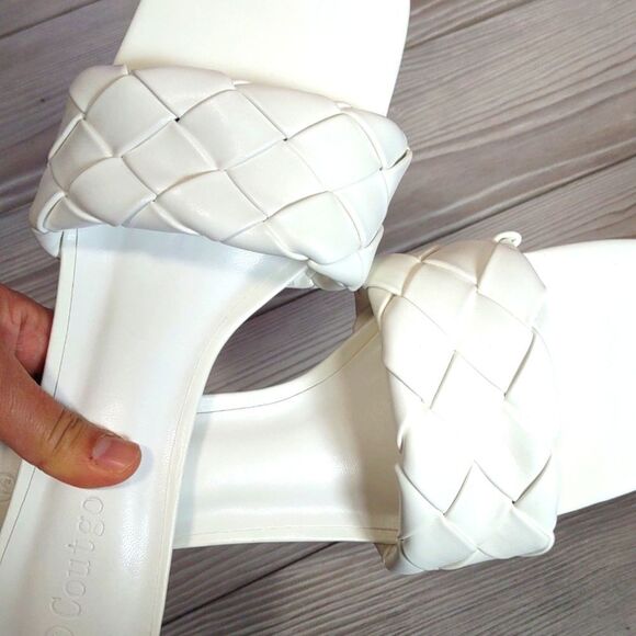 (61-3471) Coutgo Heeled Sandal Backless Strappy Open Toe Sz 7.5 - Picture 5 of 9